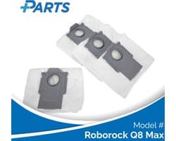 Roborock Q8 Max Stofzakken (4 Stuks, Plus.Parts® alternatief voor 8.02.0132)