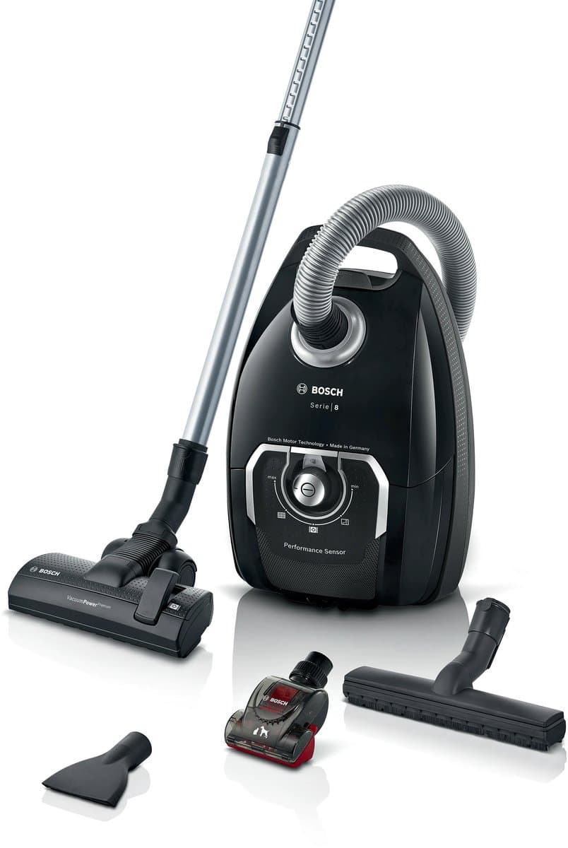 Bosch BGL8BA3S Serie 8 - Stofzuiger met zak - 15mtr bereik - HEPA13 - Zwart — afbeelding 1