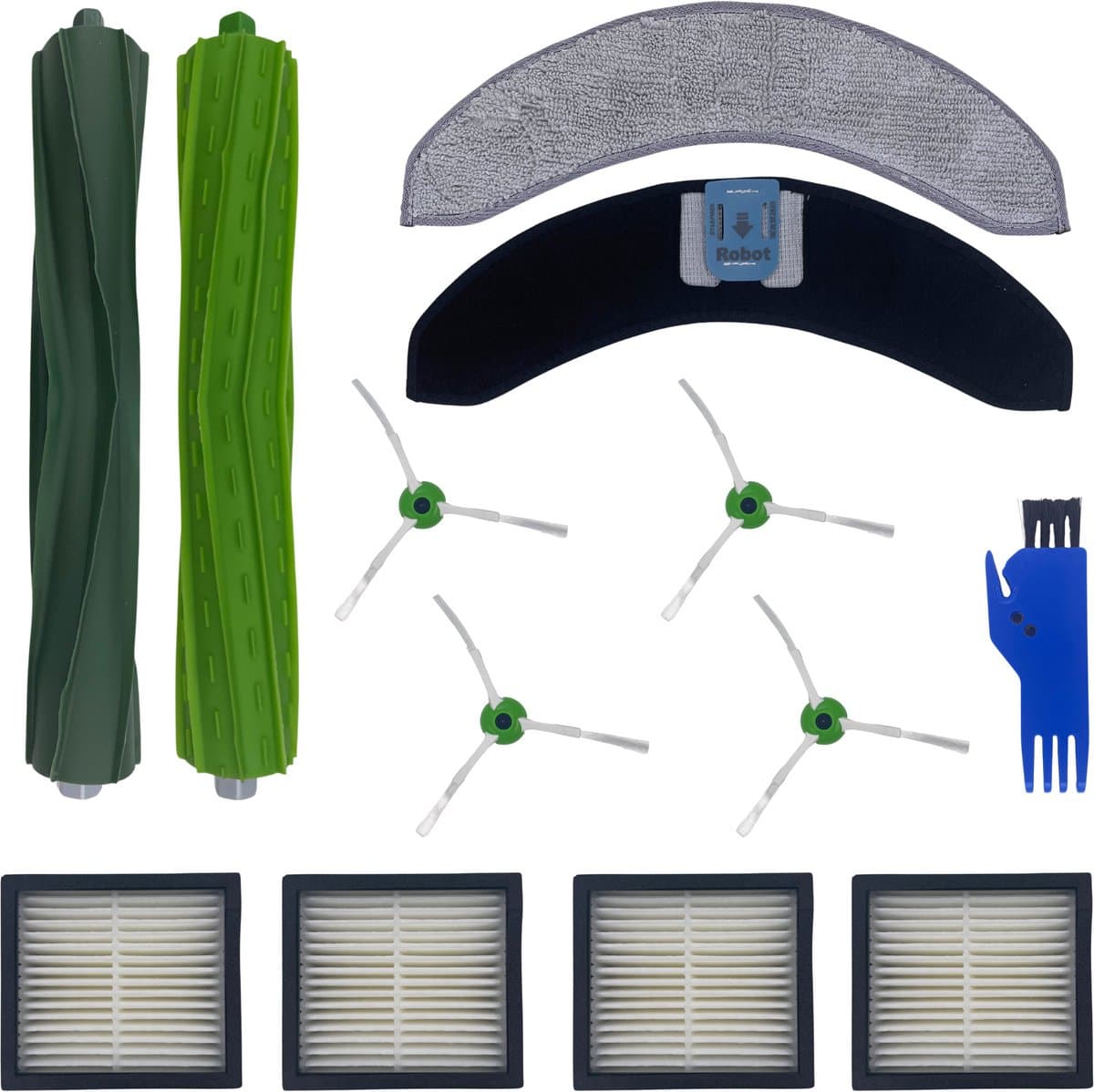 Accessoirespakket voor iRobot Roomba Combo 10 MAX - Filter/Dweil/Zijborstel/Afzuigrol — afbeelding 1