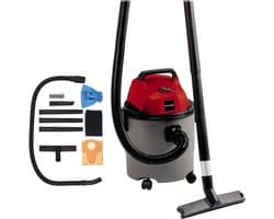 Nat- Droogzuiger 1250 W - 15 L - incl. Combizuigmond - voor tapijten- gladde vloeren en kierenzuigmond - grijs