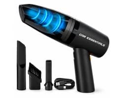 Car Essentials Draadloze Auto Stofzuiger - 8000 Pa - 120W - USB-C - 3 Opzetstukken