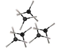 Vervangende zijkwast, accessoires voor robotstofzuiger, geschikt voor Dreame robotstofzuiger, geschikt voor S10 S20/S30/X10/X20/W10S zijborstel accessoires, set van 20 - zwart