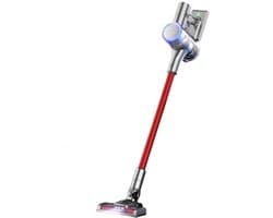 Handstofzuiger met Steel - Automatische stofsensor - Draadloze Steelstofzuiger - Draadloze stofzuiger - Rood - Afneembare Kruimelzuiger