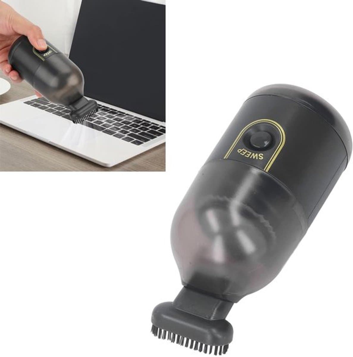 Handstofzuiger, USB Oplaadbaar Of Draagbaar, Mini Draadloze Handstofzuiger, Moeiteloos Stof En Rommel Aanpakken, Perfect Voor Thuis, Auto En Bureau, Kracht In De Palm Van Je Hand(Zwart) — afbeelding 1