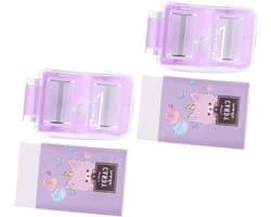 Mini Gum Verzamelaar - Rolgummetjes Schoonmaker - Bureau Opruimen - Lichtgewicht Draagbaar - 5 x 3 x 2 cm - Violet