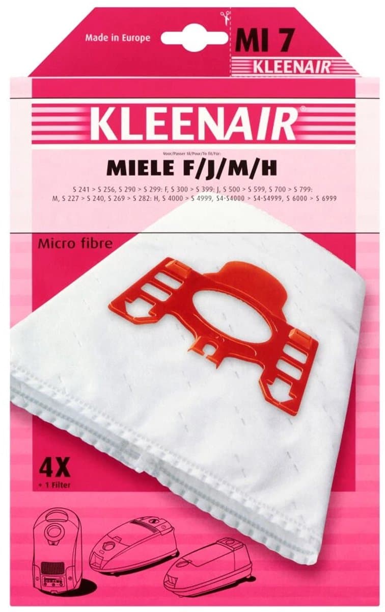 3x Kleenair Stofzuigerzakken Miele Mi-7 4 stuks — afbeelding 1