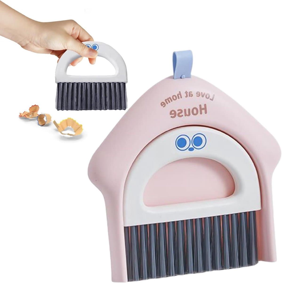 Mini Stoffer en Blik Set - Kleine Veegset - Snelle Schoonmaak - Compact Ontwerp — afbeelding 1
