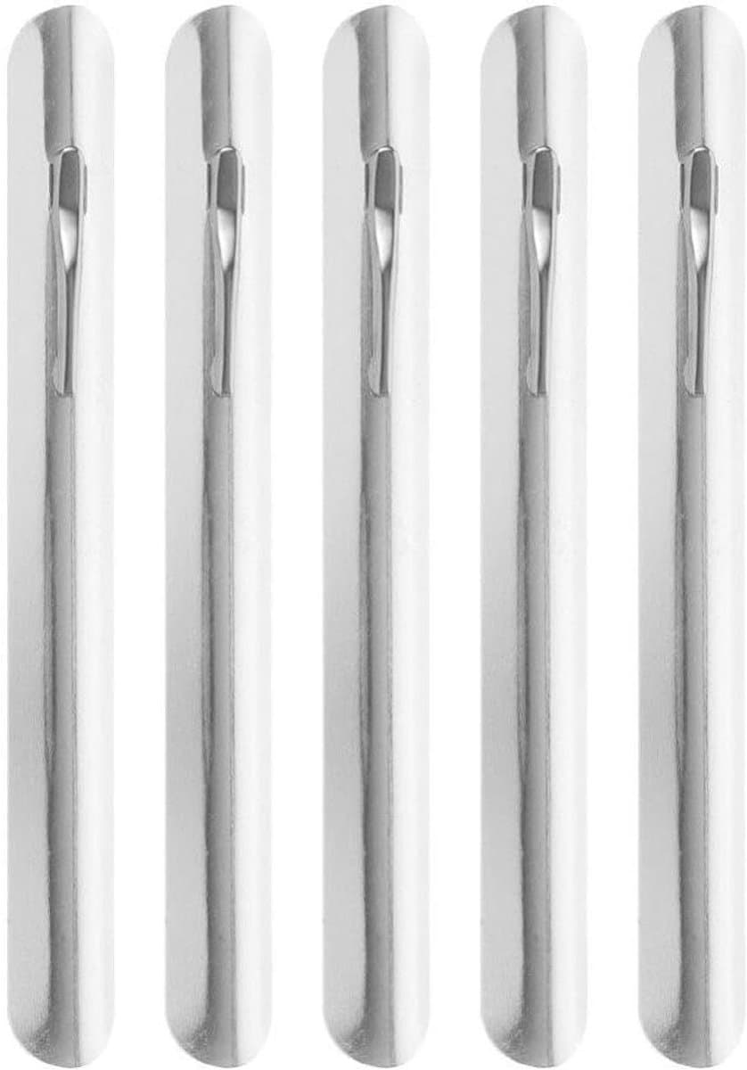 Kruimelveger Tafel - Broodkruimelreiniger - Snel Tafels Schoonmaken - Met Kledingclip - 15 cm - Zilver — afbeelding 1