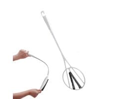 Tapijt Klopser - Stofverwijderaar - Meubels Reinigen - Ergonomisch Ontwerp - 55.5 cm - Wit