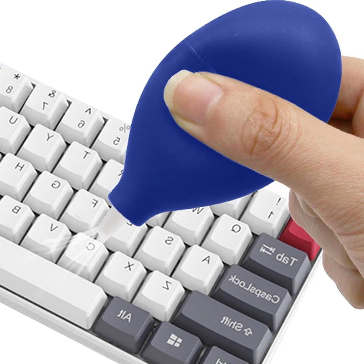 Handstofzuiger Ventilator - Luchtstofblazer Reiniger - Computer Reinigen - Antislip Ergonomisch - 19G Gewicht - Zwart — afbeelding 1