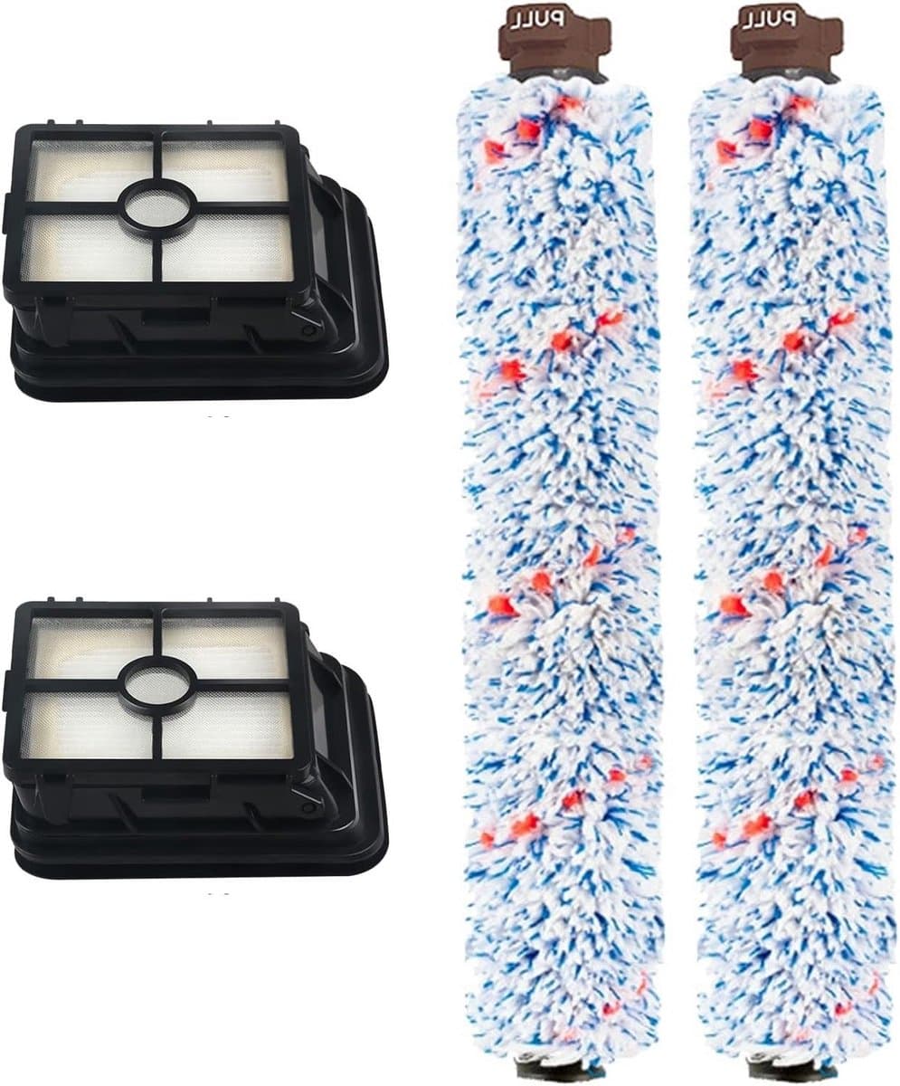 Set van 4 Vervangende Multi-Surface Borstelrolfilters voor Bissell CrossWave Stofzuigers - Geschikt voor Nat en Droog Gebruik, Efficiënte Reiniging en Onderhoud — afbeelding 1