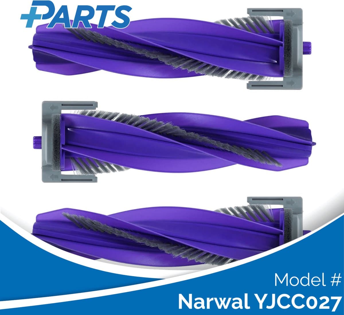 Narwal YJCC027 Borstels (3 Stuks, Plus.Parts® alternatief voor CP-PJ-A00090-00-00) — afbeelding 1