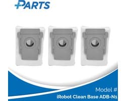 iRobot Clean Base ADB-N1 Stofzakken (3 Stuks, Plus.Parts® alternatief voor 4626194 / 4640235)