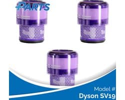 Dyson SV19 Filters (3 Stuks, Plus.Parts® alternatief voor 965241-01)