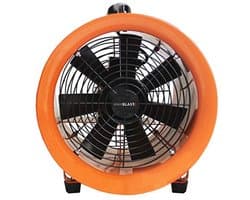 Professionele Ventilator 550 W met Opvouwbare Slang van 6 Meter Ø 300 mm voor Stofafzuiging