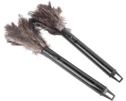 Intrekbare Plumeau Set - Stofdoek Lange Steel - Efficiënte Huisreiniging - Struisvogelveren Opvang - Set van 2 - Niet gespecificeerd
