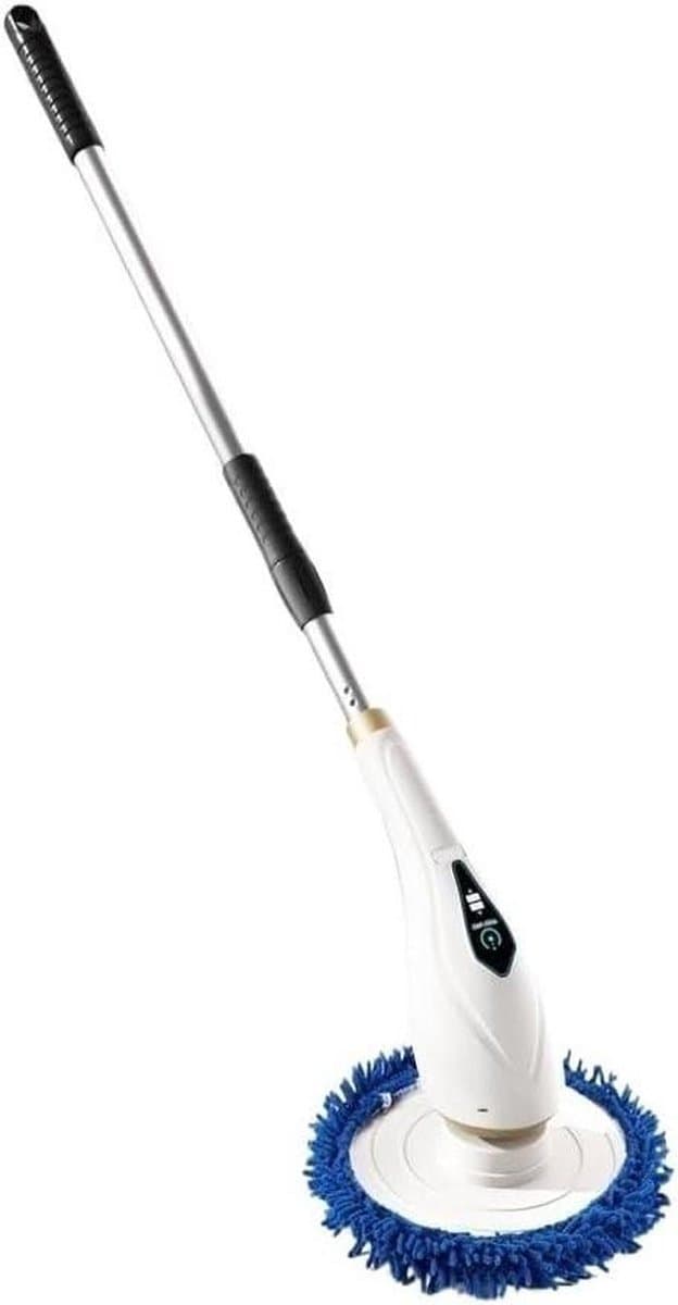Elektrische Vloerreiniger - Draadloze Schoonmaker - Huishoudelijk Schoonmaken - Telescopische Stang - 83-126 cm - Grijs — afbeelding 1