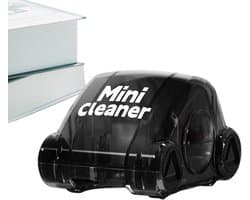 Mini bureaureiniger - Tafelstofwisser - Bureau opruimen - Schuifopeningsprincipe - Compact formaat - Zwart