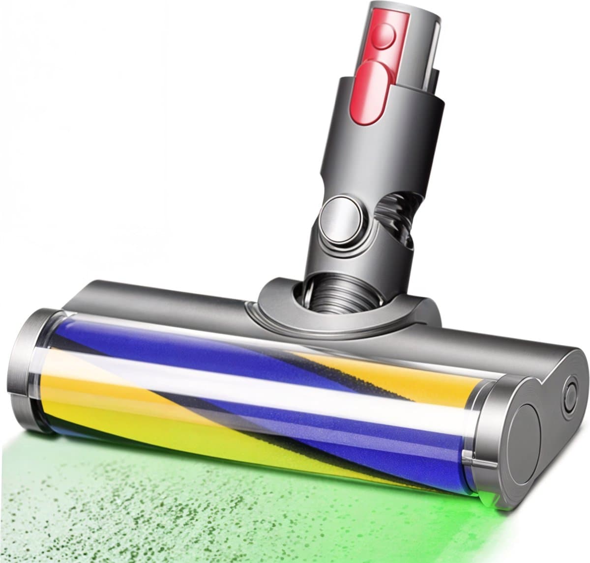 Elektrisch aangedreven laser zuigmond geschikt voor Dyson V8 V10 V11 V15 - Turbo borstel soft roller — afbeelding 1