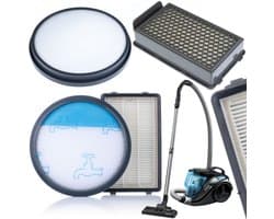 4x Filters voor stofzuiger Tefal Power Cyclonic RO371, Rowenta
