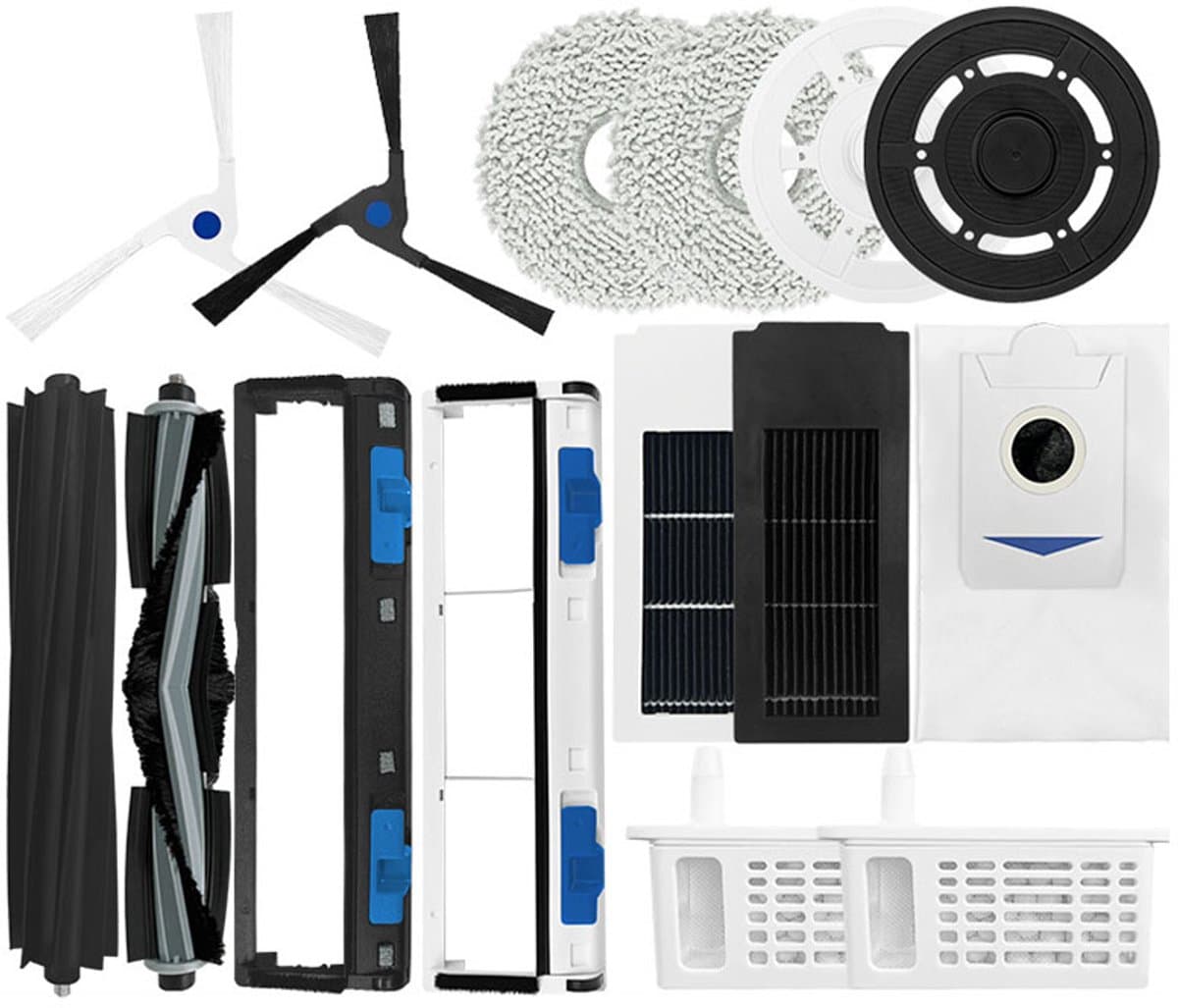 Vervangingsset Geschikt voor Ecovacs Deebot, compatibel met X2 OMNI/COMBO - Complete borstels en filters Geschikt voor verbeterde reiniging — afbeelding 1
