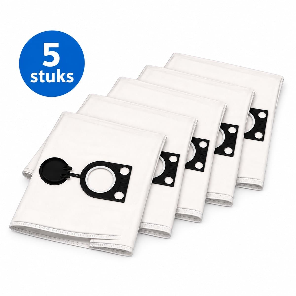 Kleanburg Stofzuigerzakken geschikt voor Starmix – Microfiber Stofzakken met Hygiënesluiting – 5 stuks — afbeelding 1