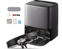 Roborock Saros 20 Neo-Robotstofzuiger Met Dweilfunctie-36000Pa-AdaptiLift Chassis 3.0-Kan drempels tot 8,8 cm-RetractSense Navigatiesysteem-7.95 cm Ultraslank Ontwerp-FlexiArm-technologie-100℃ Warmwatermopwas–Zelfreinigend Station&Anti-Klit Borstels
