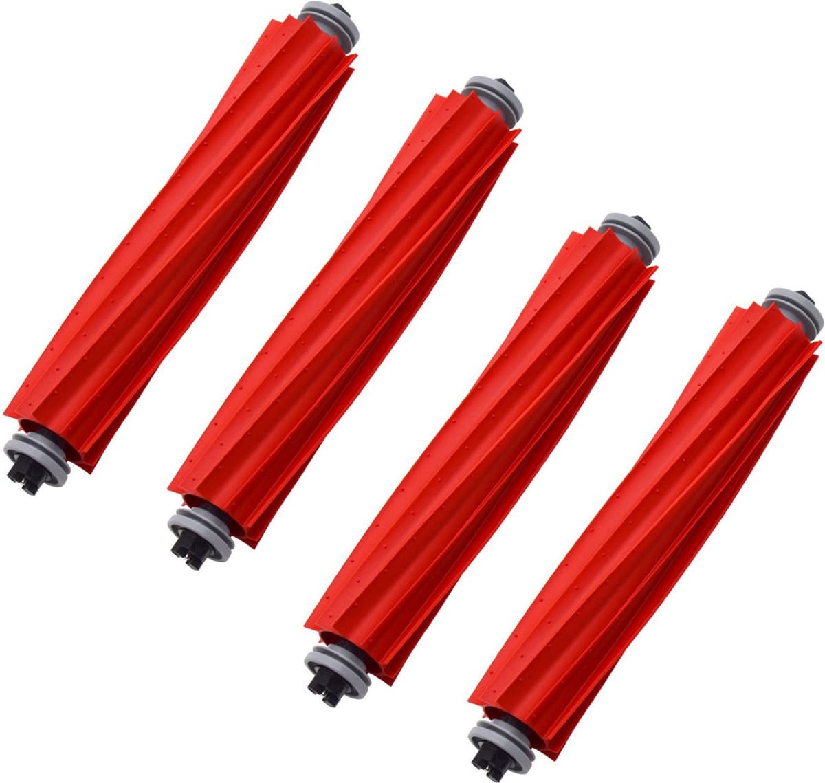 Rubberen Hoofdborstel - Hoofdborstel geschikt voor Roborock S7 , T7S , T7Splus - Vervangende Rubberen Borstel - Main Brush - Rood — afbeelding 1