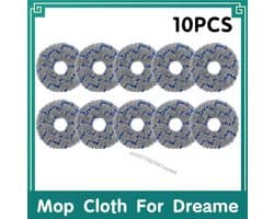 10 stuks Dweildoek Geschikt voor Dreame X10 + X20 L20 Ultra L30 Ultra X20 Pro L10s Pro Ultra X40 Ultra X40 Pro S30 Pro Stofzuiger