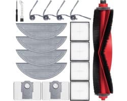 Cosensi - Accessoireset voor robotstofzuiger - Reserveonderdelen - Hoofdborstel - Hepa-filters - Schoonmaakdoeken - Zijborstels - Stofzakken - Schroevendraaier