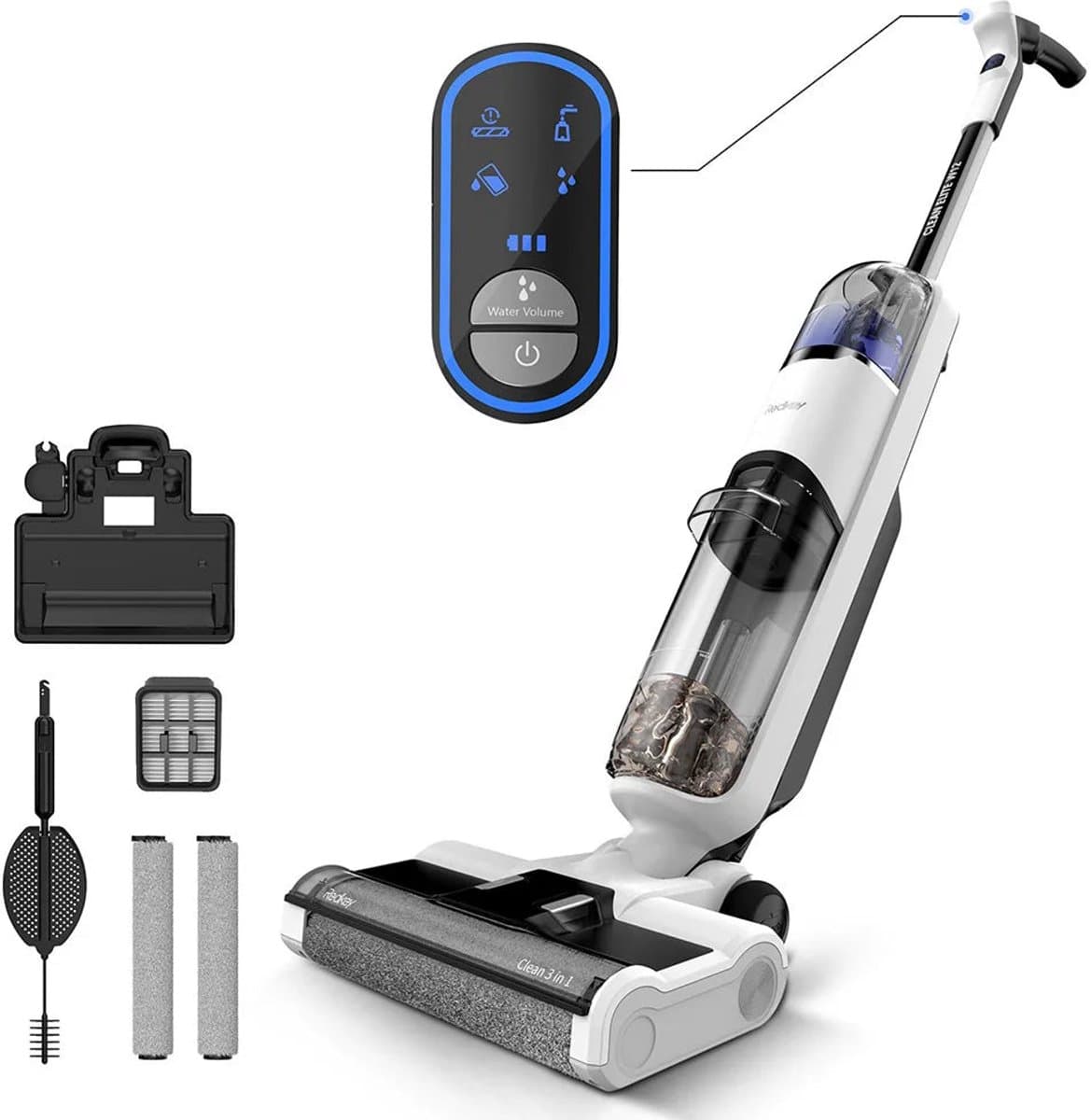 Steelstofzuiger - Draadloze - Vacuum Cleaner - Stofzuiger - Nat- en Droog - 3-in-1 functie - Brushless Motor – 150W - Voor Auto & Huis - 3,8 KG — afbeelding 1