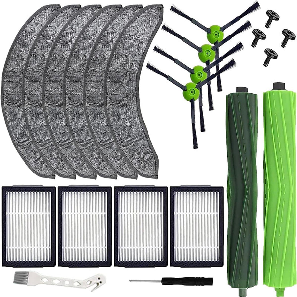 Geschikt voor Geschikt voor iRobot Roomba Combo j7+/Plus filter hoofdborstel accessoire J7 zijborstel verbruiksartikelenset — afbeelding 1