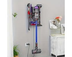 17Parts Wandhouder voor Dyson V7 V8 V10 V11 V12 V15 – Stofzuiger Accessoirehouder – 8-in-1 Organizer voor Opzetstukken – Wandmontage – Inclusief Pluggen en Schroeven – Ruimtebesparende Opbergoplossing