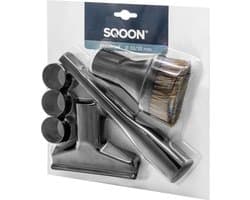 SQOON® Universeel stofzuiger accessoires set - 32 & 35mm - O.a. geschikt voor AEG / Bosch / Siemens / Miele / Zanussi / Inventum / Sauber en meer