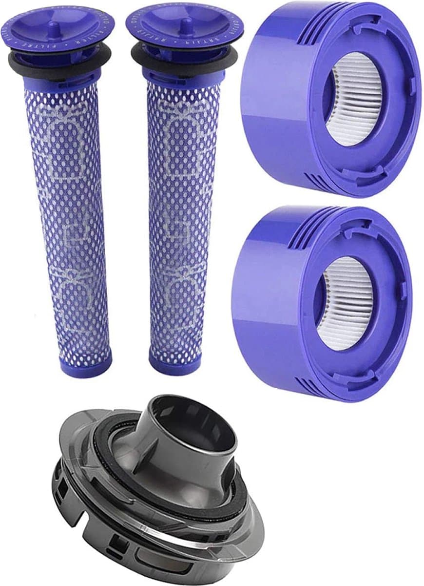 XL Set HEPA Pre- & Post Filter geschikt voor Dyson V7, V8 - inclusief Cover cap voor Dyson V7/V8 - Promessa-Solutions. — afbeelding 1