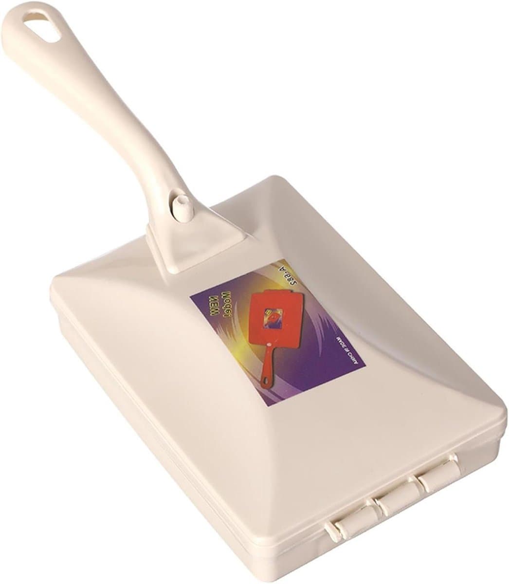 Kruimelveger Handheld - Kruimelborstel Vanger - Snel Opruimen - Dubbele Rolborstels - 10.5 x 26 cm - Beige — afbeelding 1