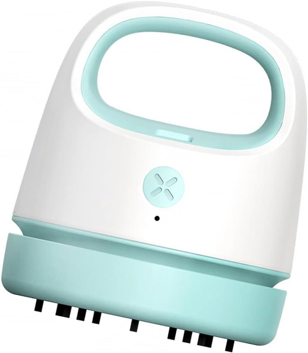 Tafelstofzuiger - Mini stofzuiger - Bureau schoonmaken - USB oplaadbaar - 9.9 cm - Blauw — afbeelding 1