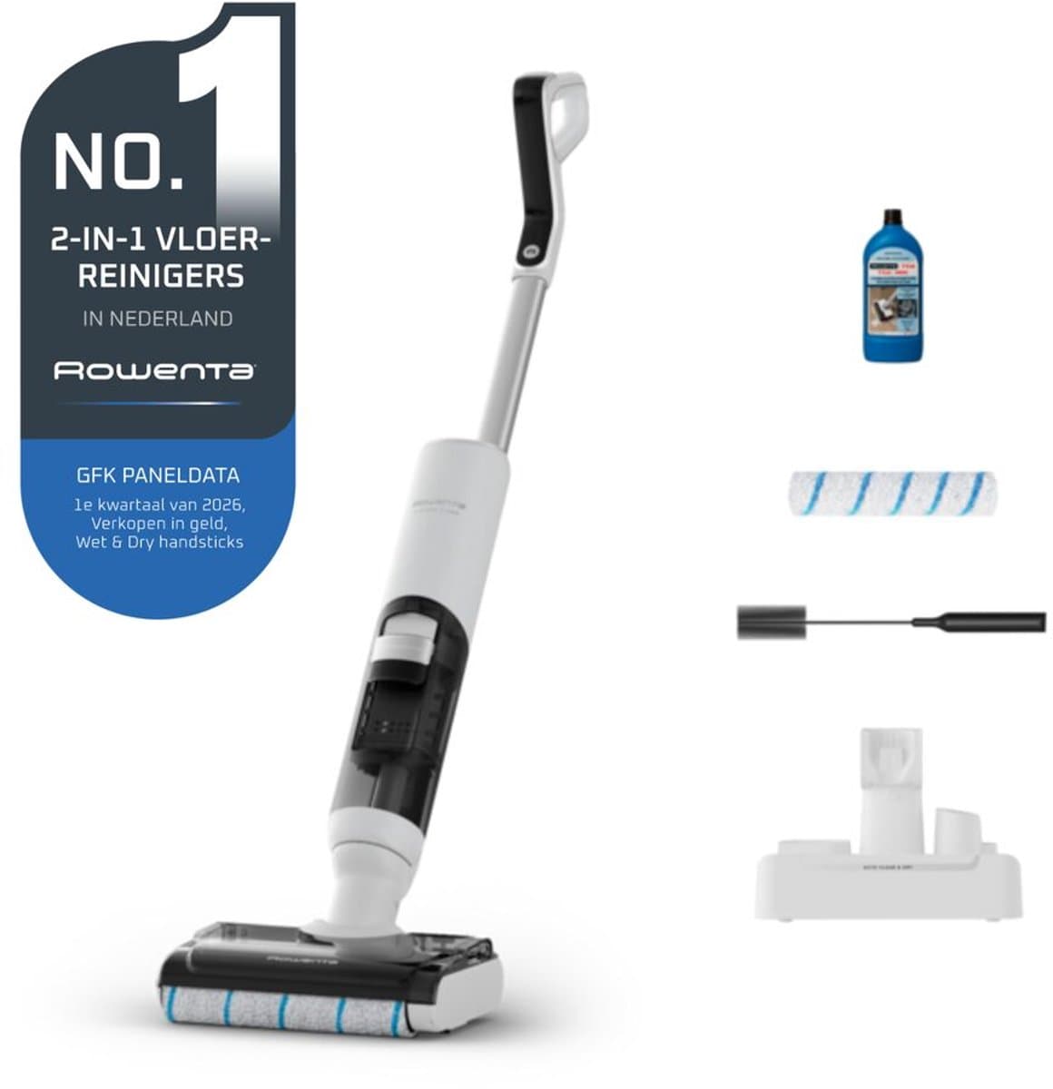 Rowenta X-Clean 5 Pro GZ5435 - 2-in-1 Vloerreiniger - Stofzuiger en dweil - 50 min gebruikstijd - Zelfreinigend systeem — afbeelding 1