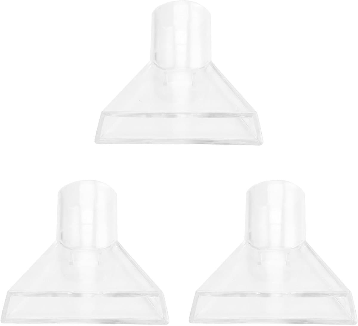 Stofzuiger Borstelkop - Tapijtreiniger Mondstuk - Vlekken Verwijderen - Draaibare Reiniging - 3 stuks - Transparant — afbeelding 1