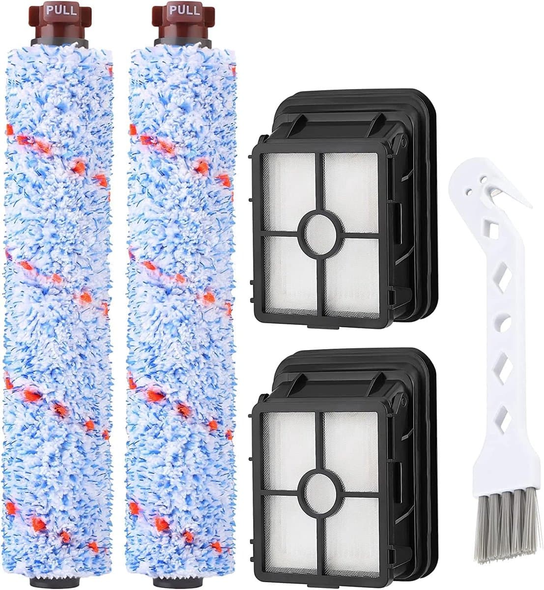 5-delige Accessoireset geschikt voor Bissell Crosswave - 2x Borstelrol - 2x HEPA Filter - 1x Krabber - Reserveonderdelen voor Pet Pro & Cordless - Multi-Surface — afbeelding 1