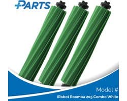 iRobot Roomba 205 Combo White Borstels (3 Stuks, Plus.Parts® alternatief voor 4849902)