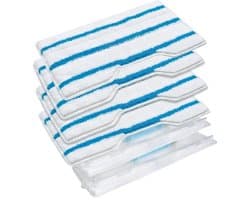 4 stuks Herbruikbare Dweilpads - compatibel met Shark Vac Mop VM252 VM200 VC205 VM250 VM180 VM401 QM250 VM190 - Wasbare Dweilpads voor de stofzuiger - Bij elke vervangende pad wordt een herbruikbare stofbak meegeleverd