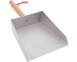 Stofblik Bureau - Mini Stoffer - Kleine Ruimtes Schoon - Roestvrijstalen Oppervlak - 21.5 cm Lengte - Metaal
