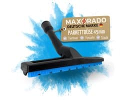 Maxorado Parketmondstuk vloerzuigmond NW45 45mm DN45 - Universeel - geschikt voor Makita 440, 445, 448, 449, Festo, Festool, Kärcher, Fein, Cleancraft stofzuiger – 45 mm borstel