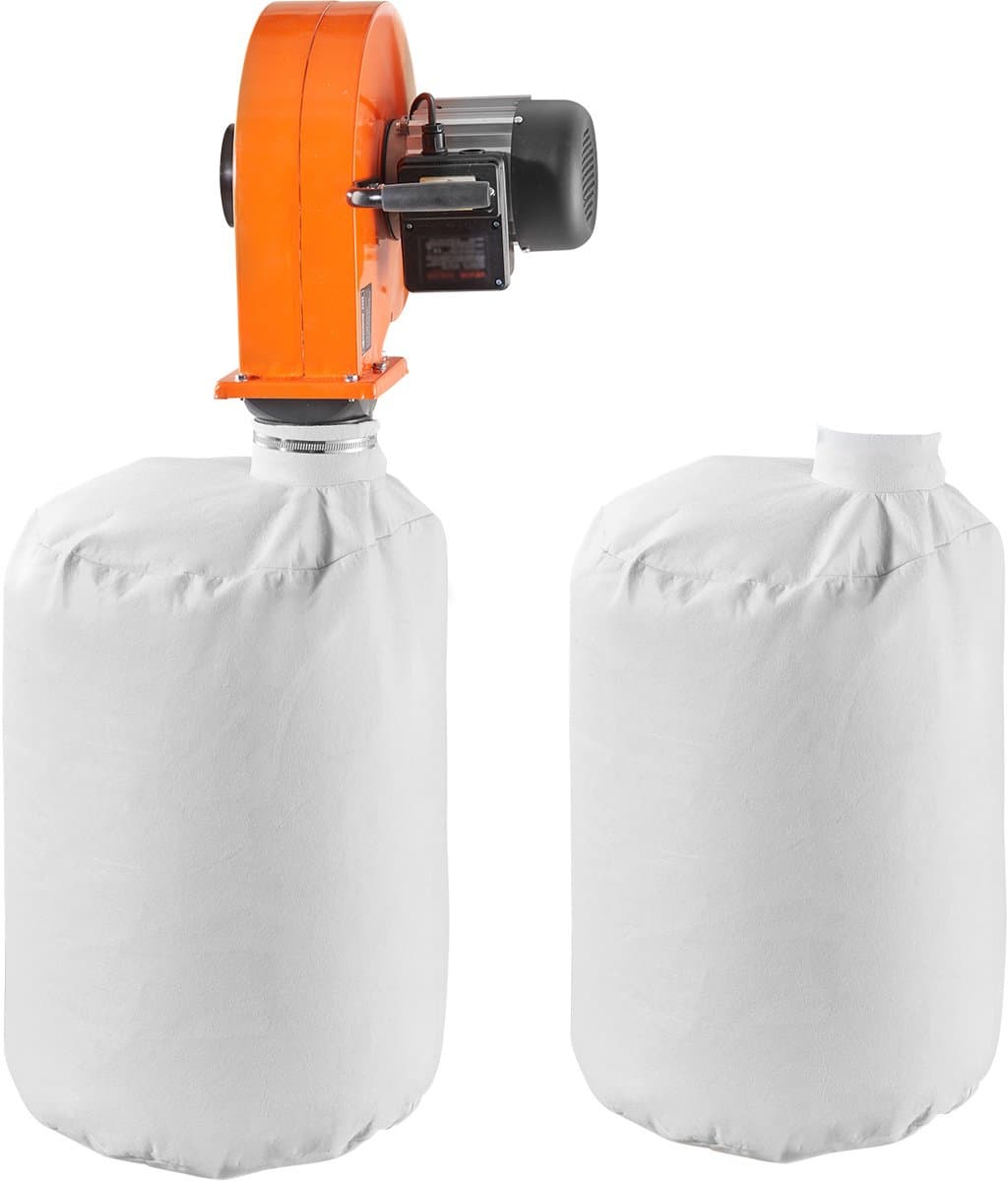 VEVOR Stofafzuigsysteem, Wandmontage, 1 Pk, 951,45 M³/U, Stofafzuiger voor Houtbewerking met Stofzak Van 2,5 Micron en 79,5 L, Spaanafzuigsysteem voor Houtbewerking/Werkplaatsen, Industriële Fabrieken — afbeelding 1