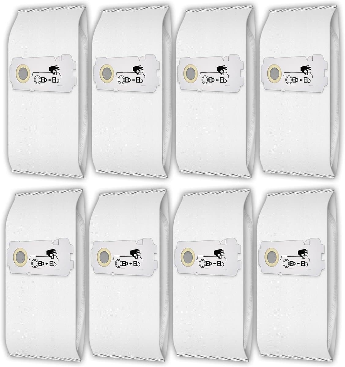 (8 stuks) 204308 CT Mini/Midi-2/5 reservefilterzakken, compatibel met Festool CT MINI, CT MINI I, CT MIDI en CT MIDI I vanaf bouwjaar 2019, CTC MINI/MIDI en CT 15, stofzak — afbeelding 1