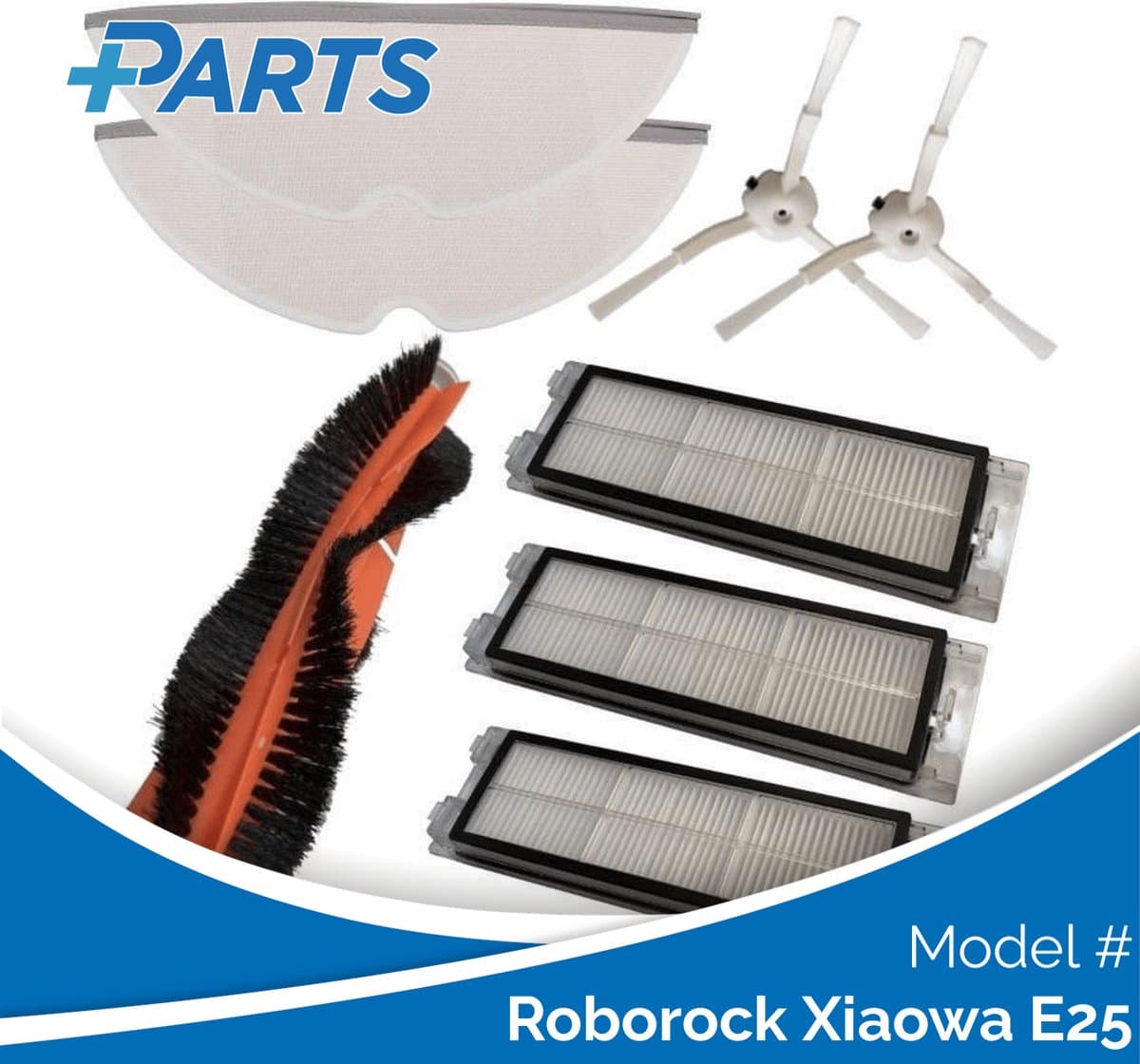 Roborock Xiaowa E25 Onderhoudsset (Plus.Parts® alternatief voor 8.02.0068) — afbeelding 1