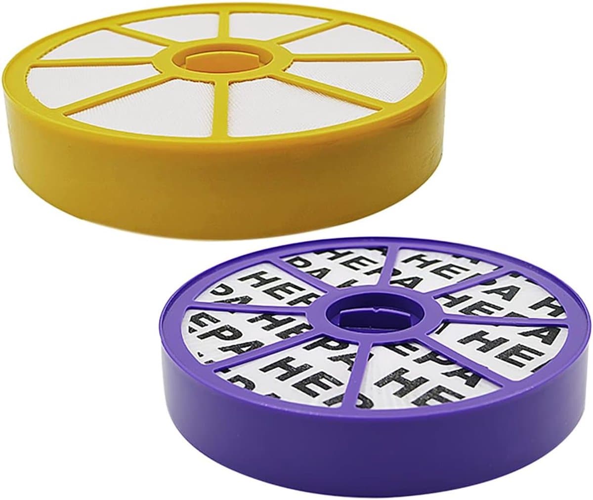 Voor- en achter-HEPA filterkit - Geschikt voor Dyson DC05 DC08 DC15 DC19 DC20 DC21 Stofzuigers, Vervanging voor boven/onder motorfilters — afbeelding 1