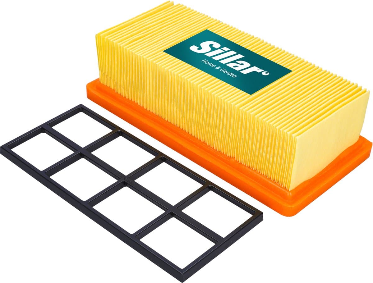 Sillar, Filter voor stofzuiger, papier, gegolfd, vervanging 6.415-953.0, geschikt voor stofzuiger Karcher AD2 AD3 AD 3.000 AD 3.200 AD4, 1 stuk — afbeelding 1
