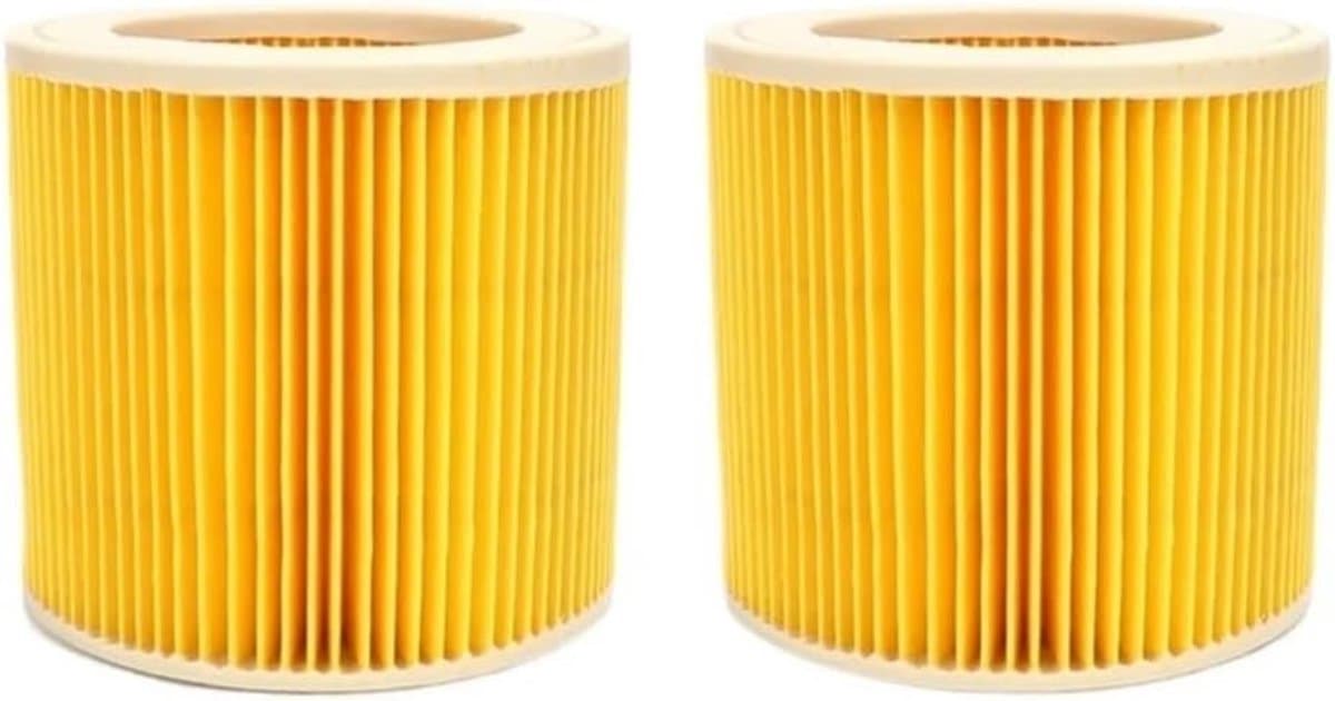 Vervangende filters - 2 - stuks - geschikt voor Kärcher WD3 Premium WD2 WD3 WD 3 MV3 WD 3P stofzuiger voor Kärcher 6.414-552.0, 6.414-772.0, 6.414-547.0-toolive — afbeelding 1
